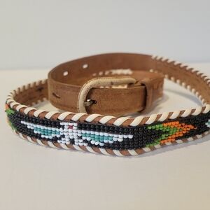 Vintage Western Beaded Belt